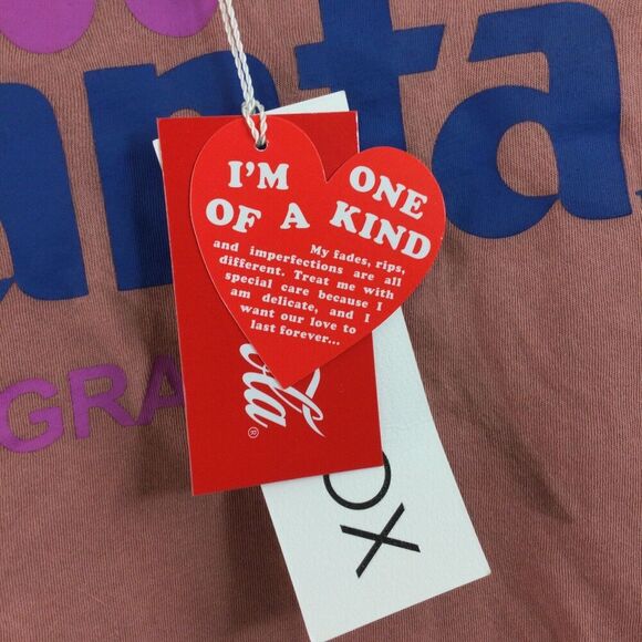 Wildfox Coca-Cola Fanta Grape Alhambra Crop T-Shirt Top Pigment Ash Rose M NWT - Picture 4 of 9